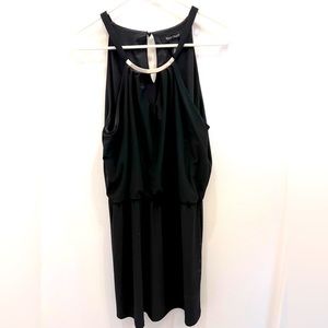 WHBM dress with silver metal detail